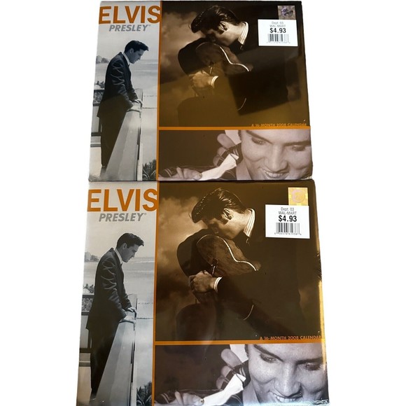 Elvis Presley Calendar Lot of 10 era 2001-2015 Sealed Mead Products - Picture 7 of 16